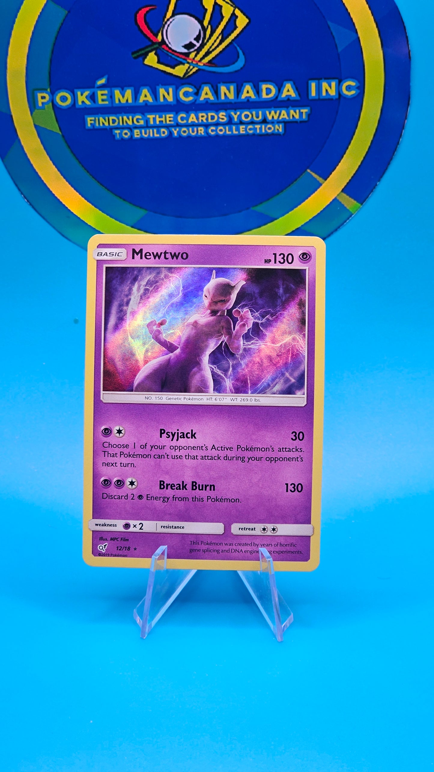 Mewtwo 12/18 Holo Detective Pikachu NM/M