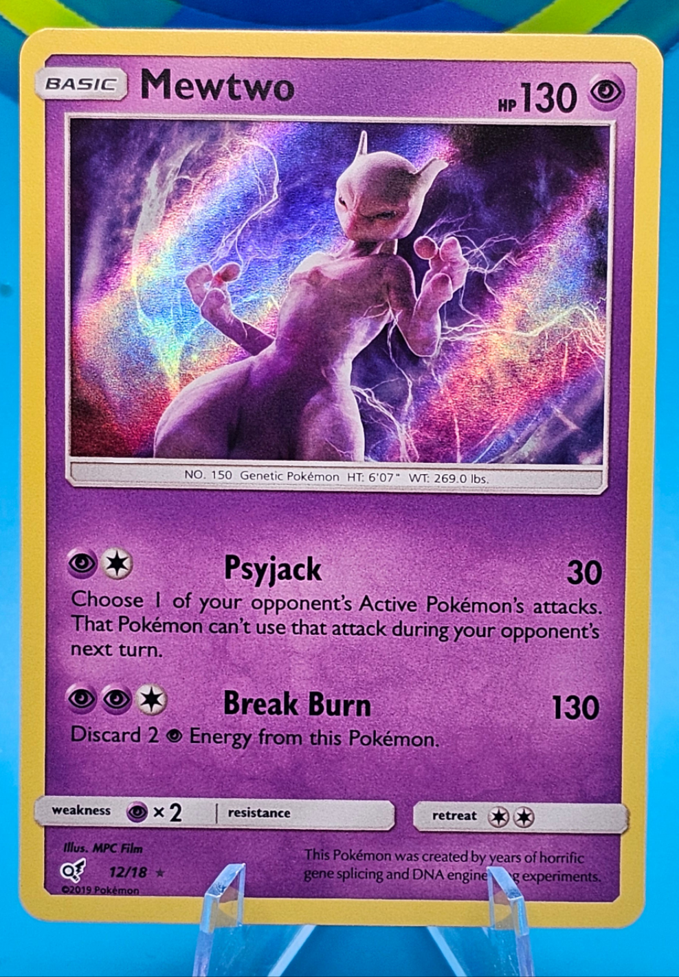 Mewtwo 12/18 Holo Detective Pikachu NM/M
