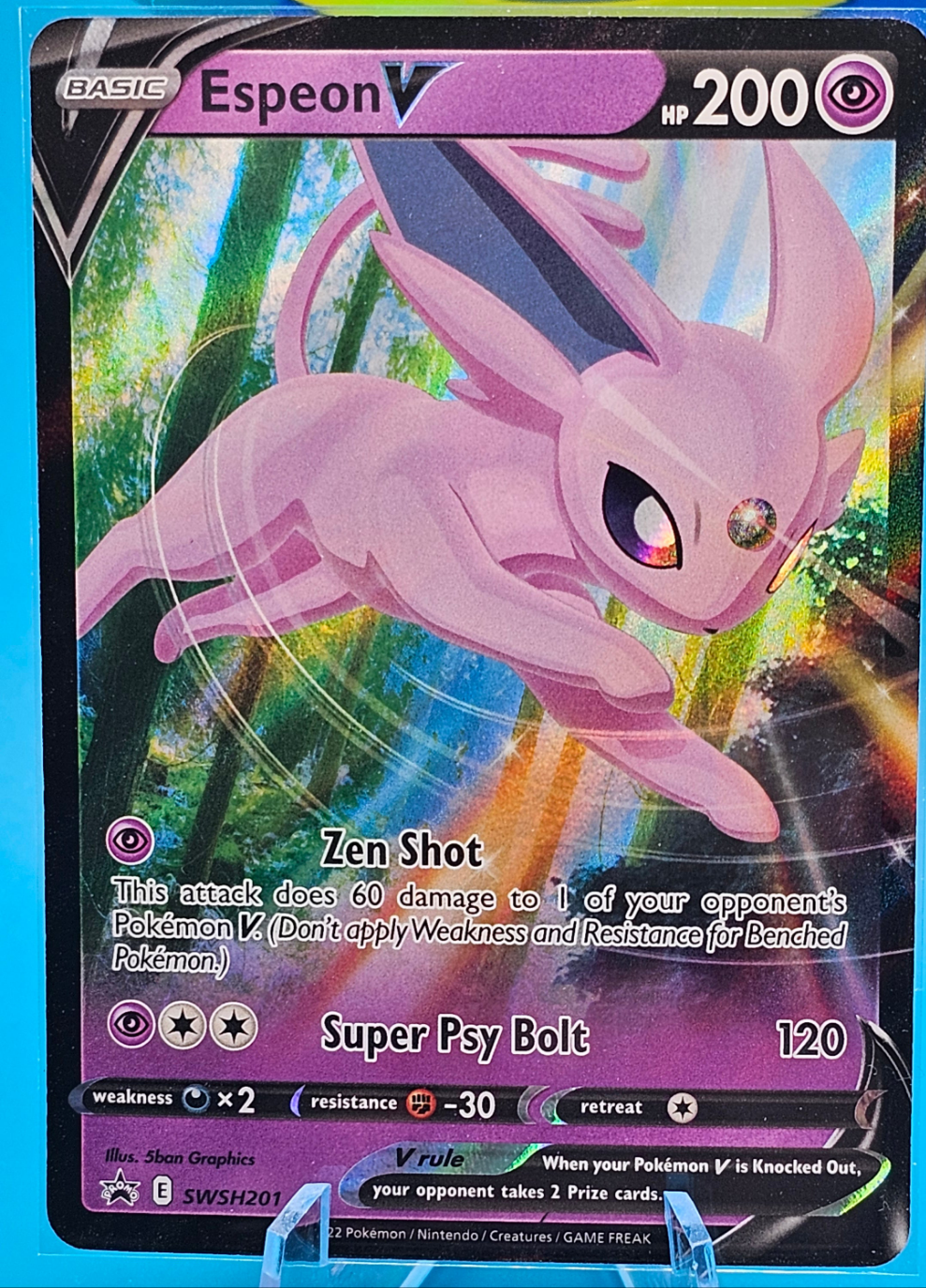 Espeon V SWSH201 Black Star Promo Pokemon Sword & Shield #SWSH201n