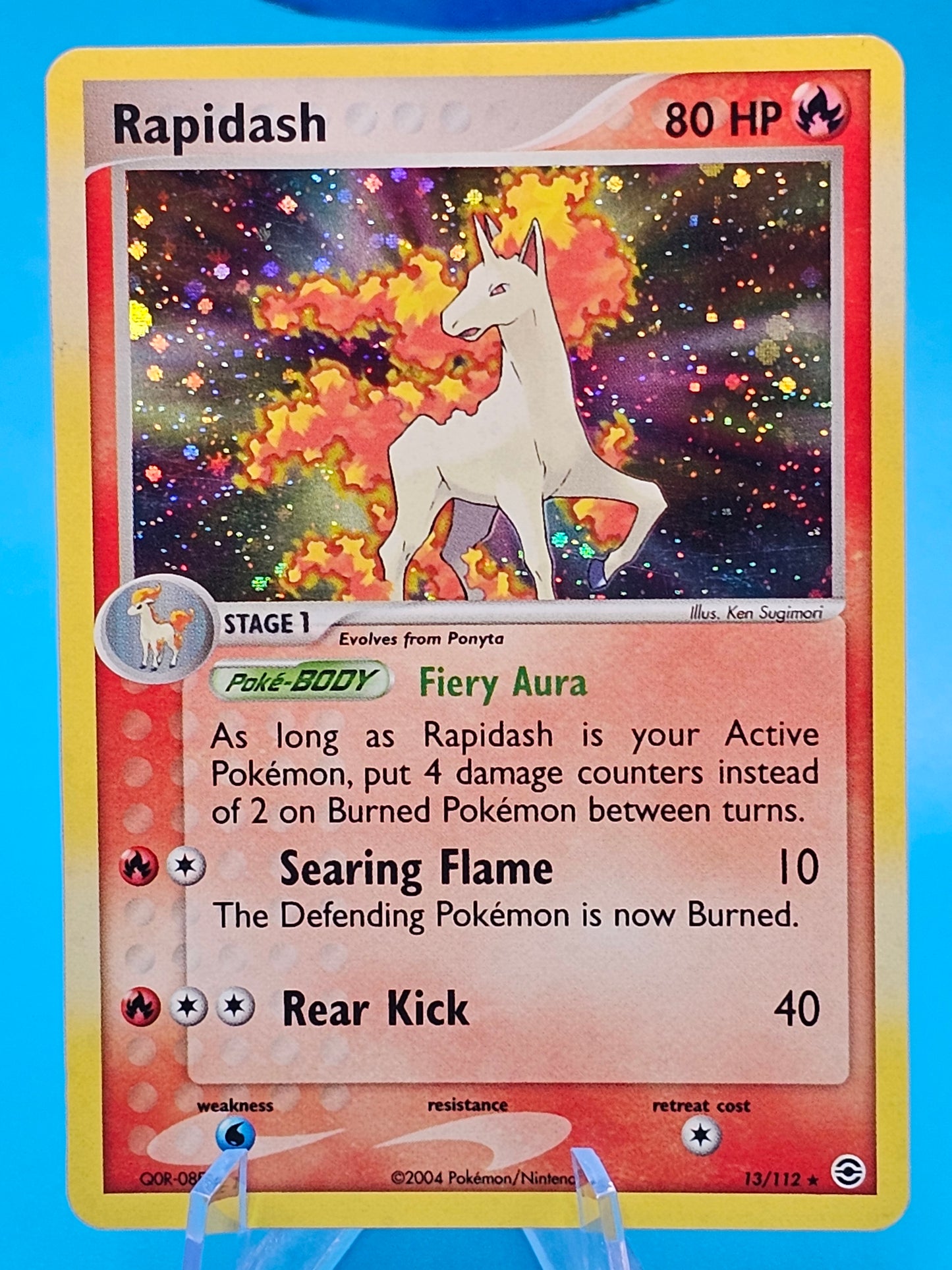 Rapidash Holo - 13/112 - Fire Red/Leaf Green - Near Mint Pokemon Card 13/112