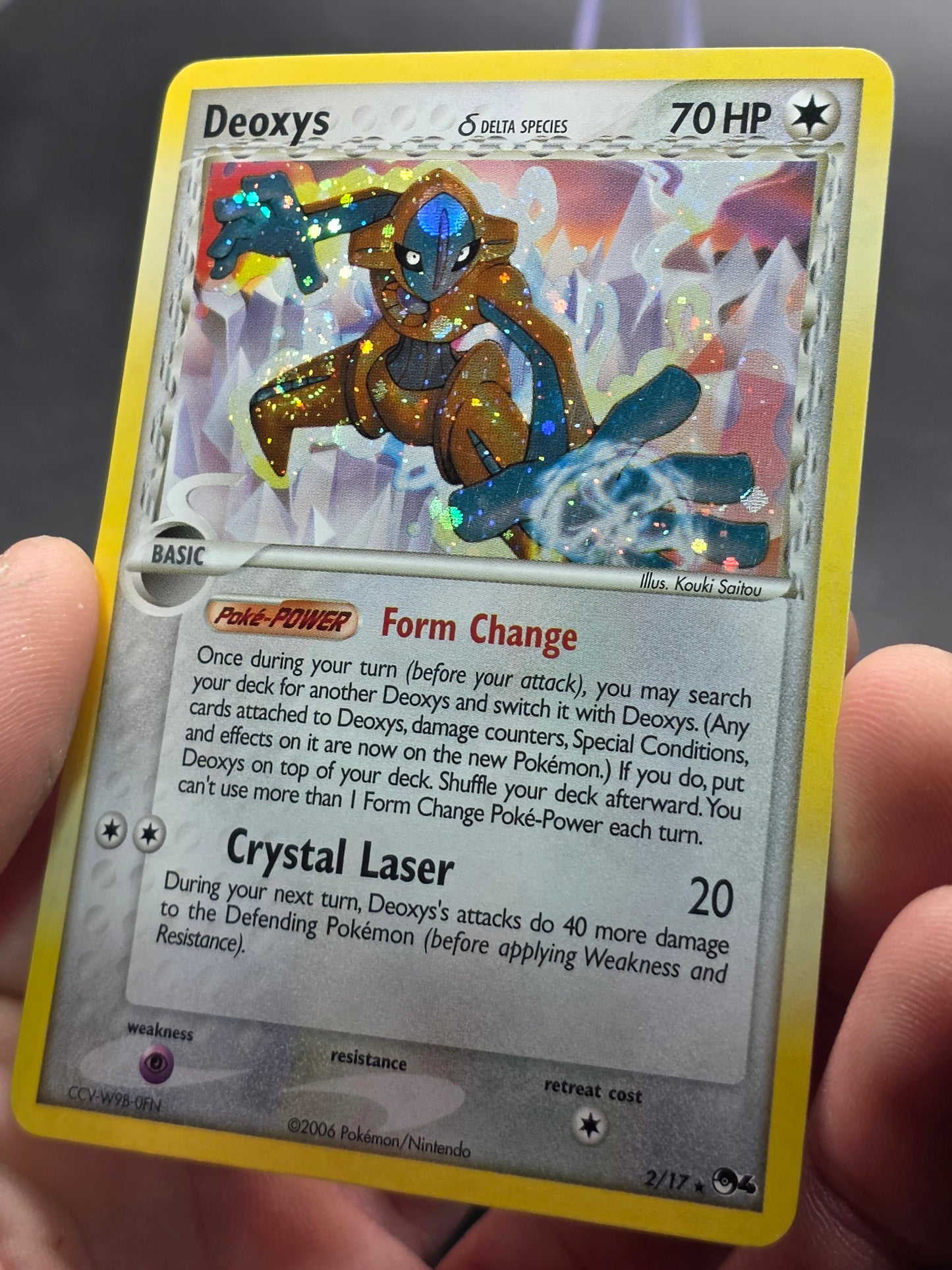 Deoxys Delta Species 2/17 Pop Series 4 Holo Rare LP