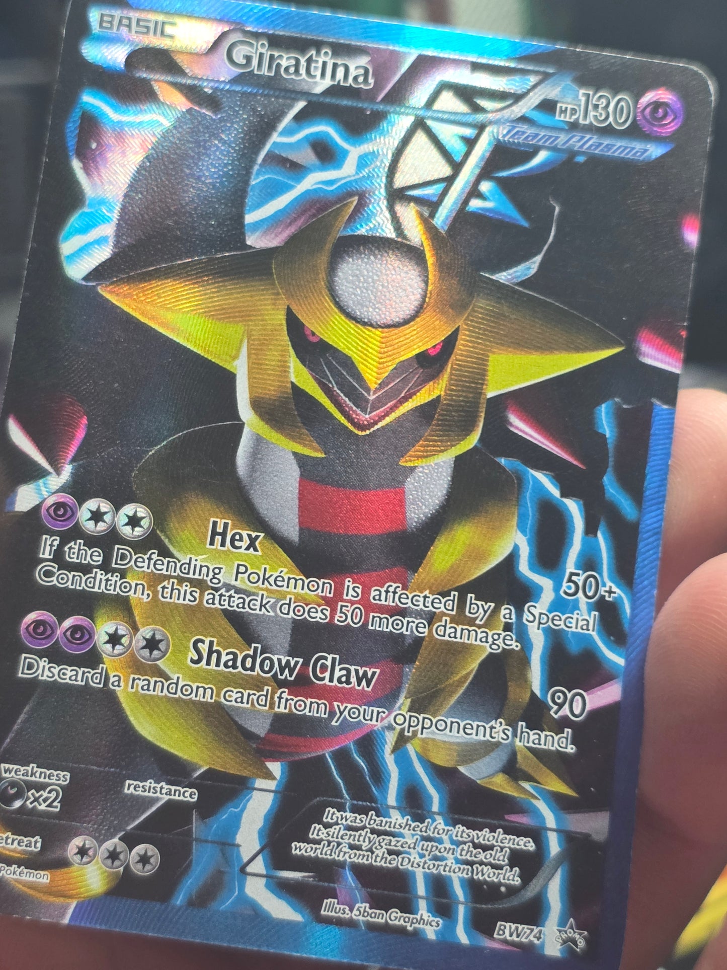 Pokémon Black & White Promo Giratina Team Plasma BW74 Holo MPHP