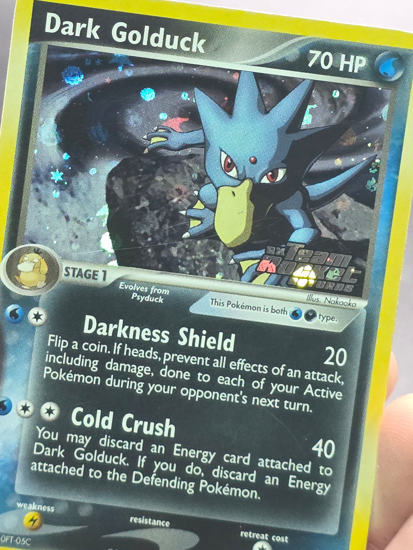 Dark Golduck 35/109 Team Rocket Returns-Holo-Stamped-Light Play