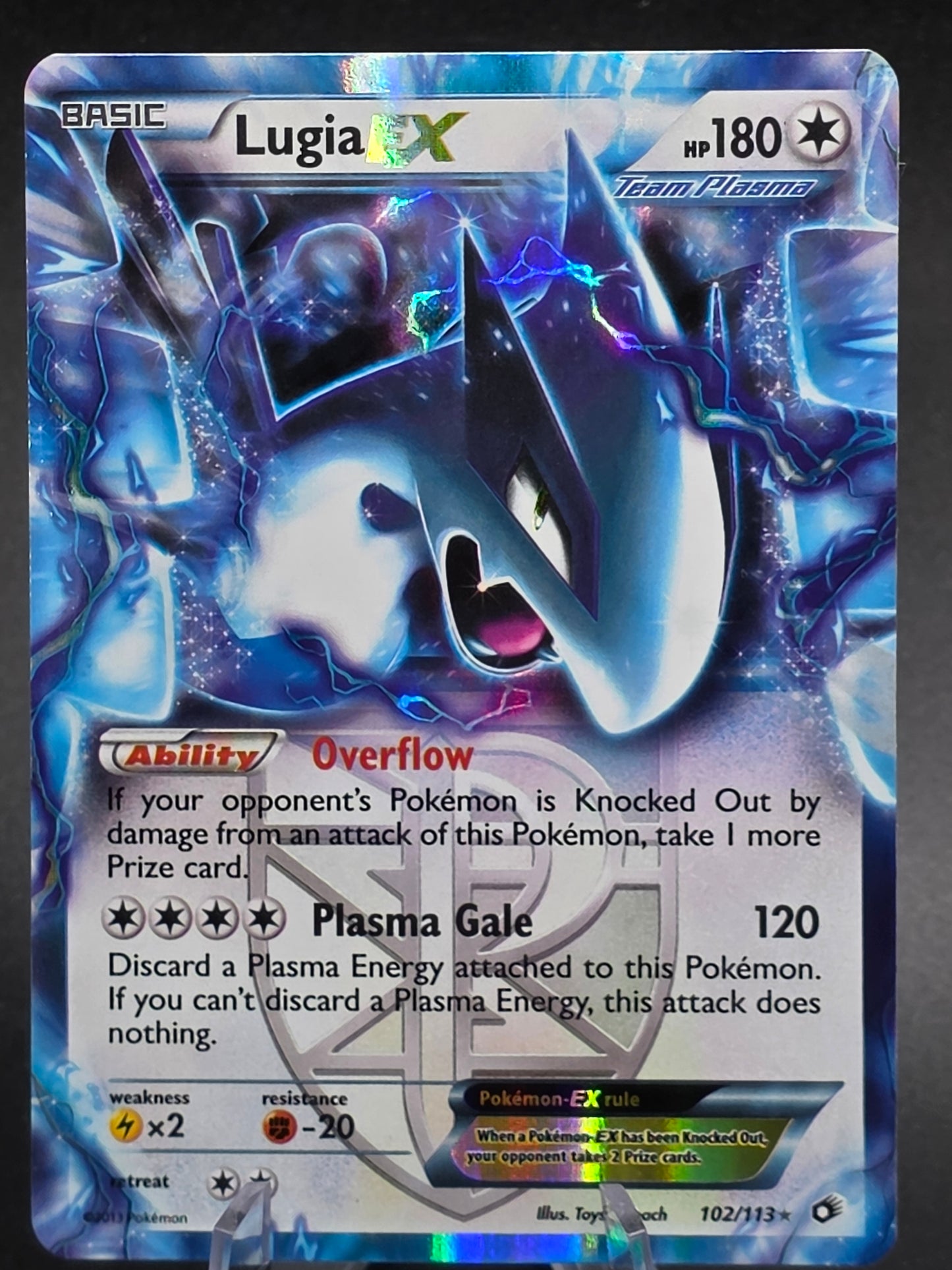 Lugia EX (Team Plasma) 102/113 Legendary Treasures Holo LP