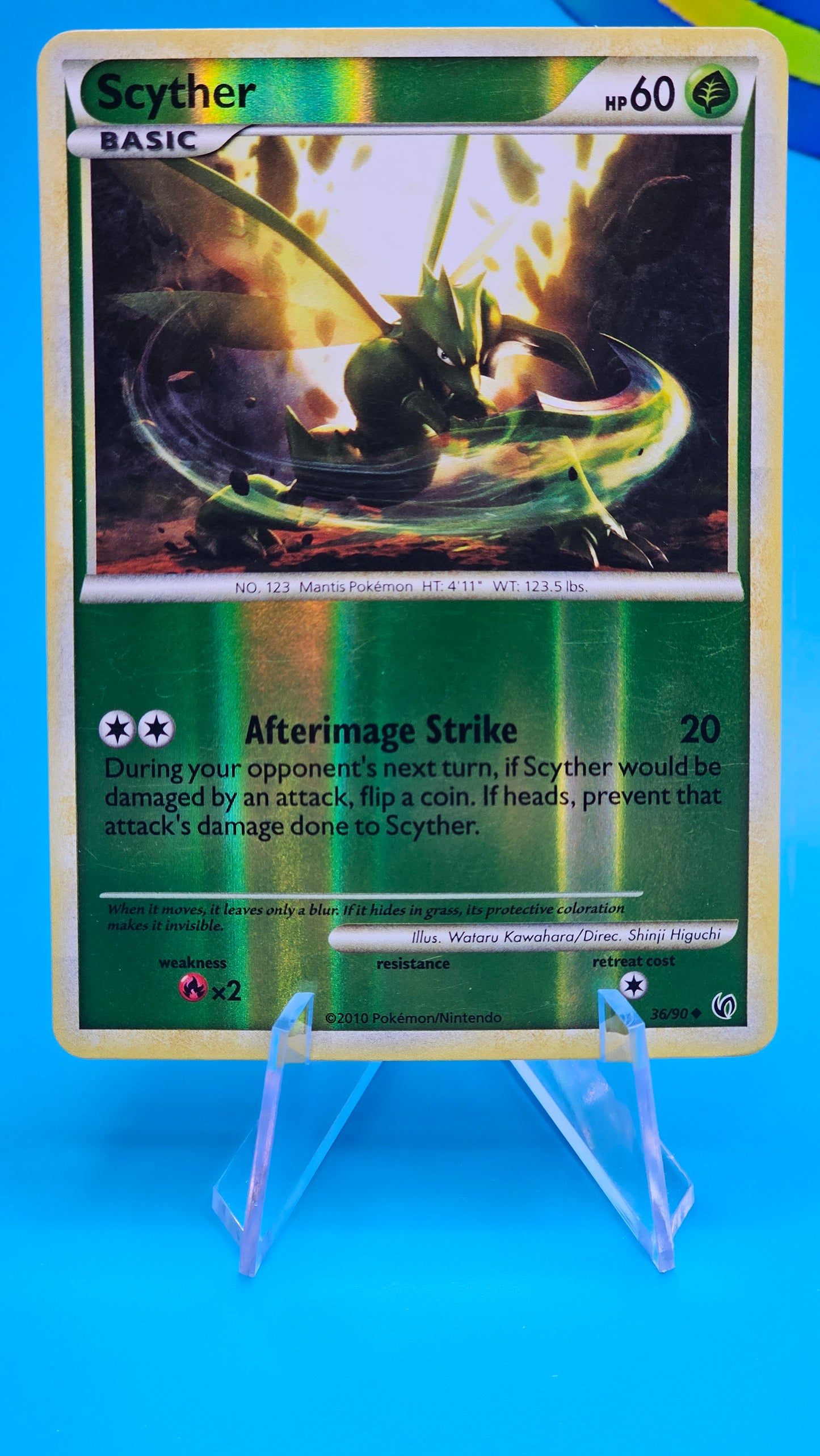 Scyther HS-Undaunted 36/90 Reverse Holo Uncommon RARE 36/90