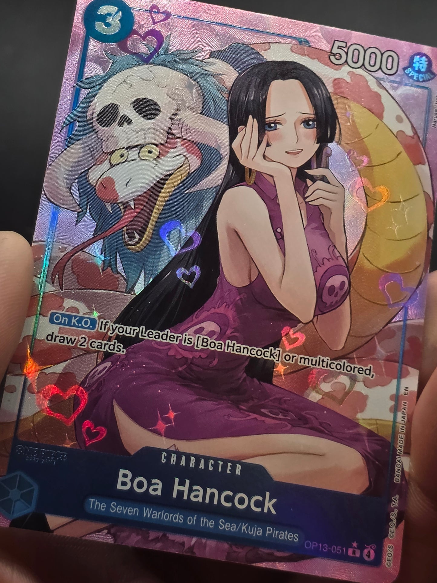 Boa Hancock Alt Art OP13-051 R One Piece Carrying On His Will English NM