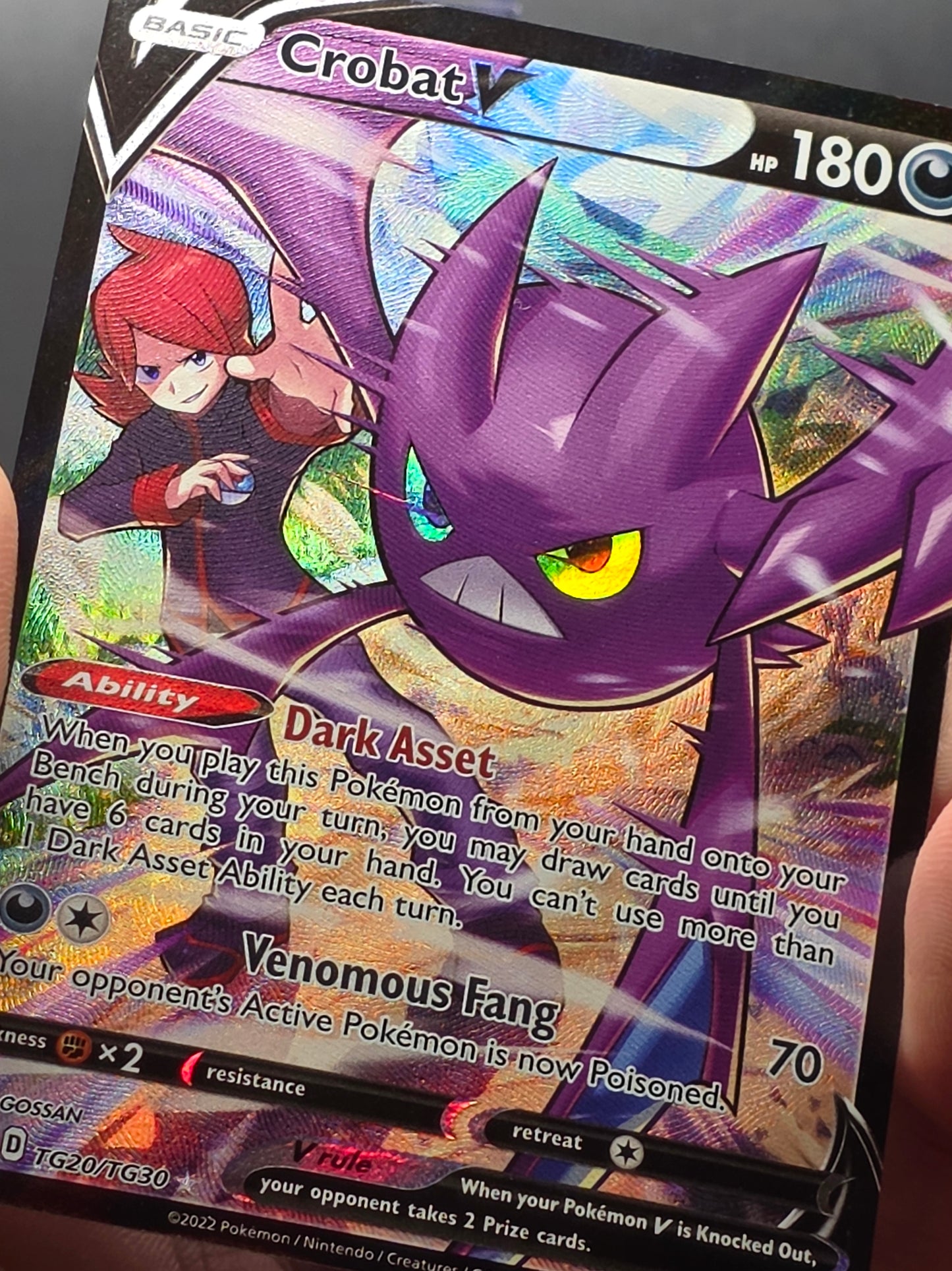 Crobat V TG20/TG30 Pokemon TCG Lost Origin Trainer Gallery NM