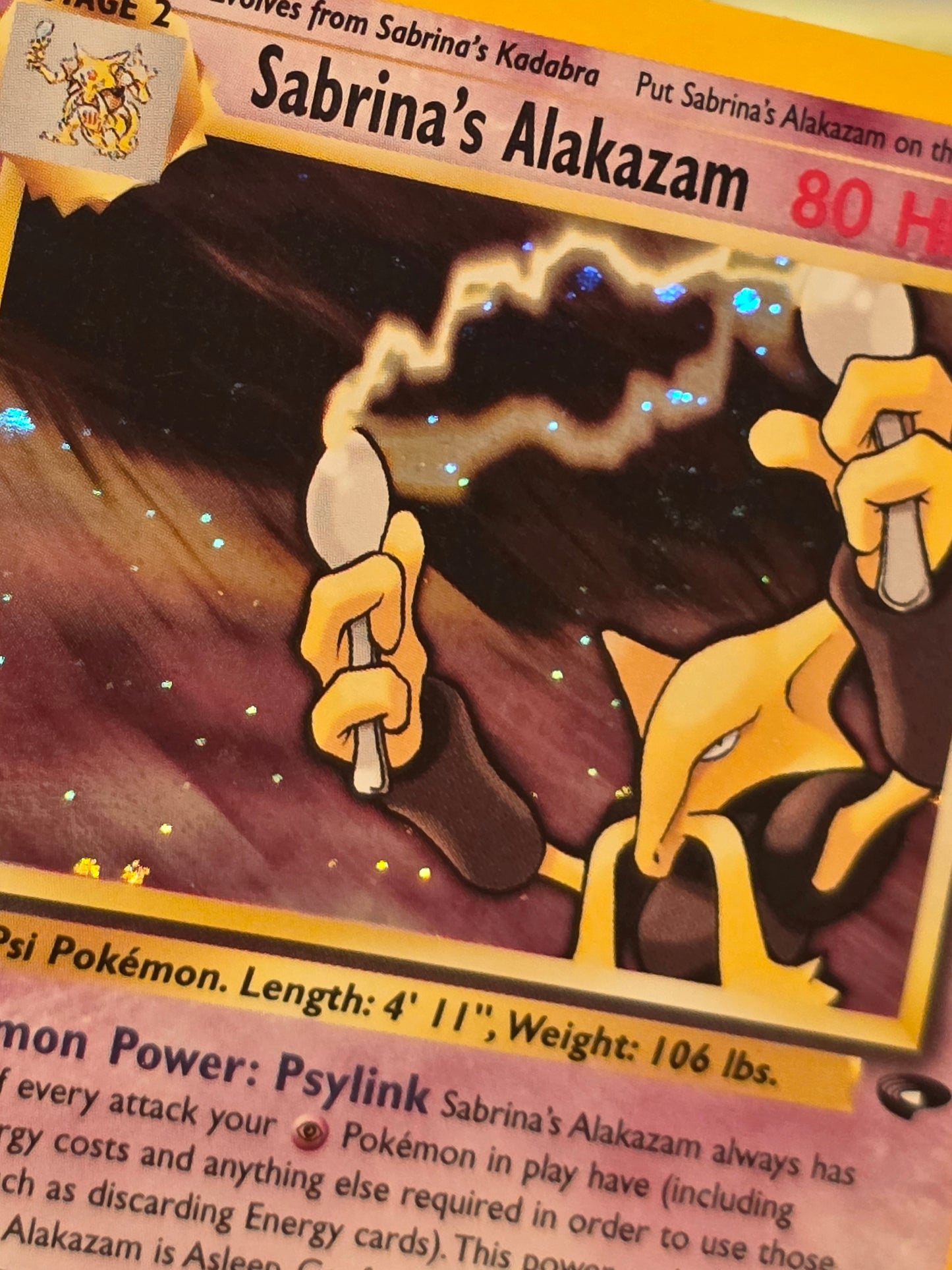 Sabrina's Alakazam Gym Challenge Holo Rare, Holo 016/132