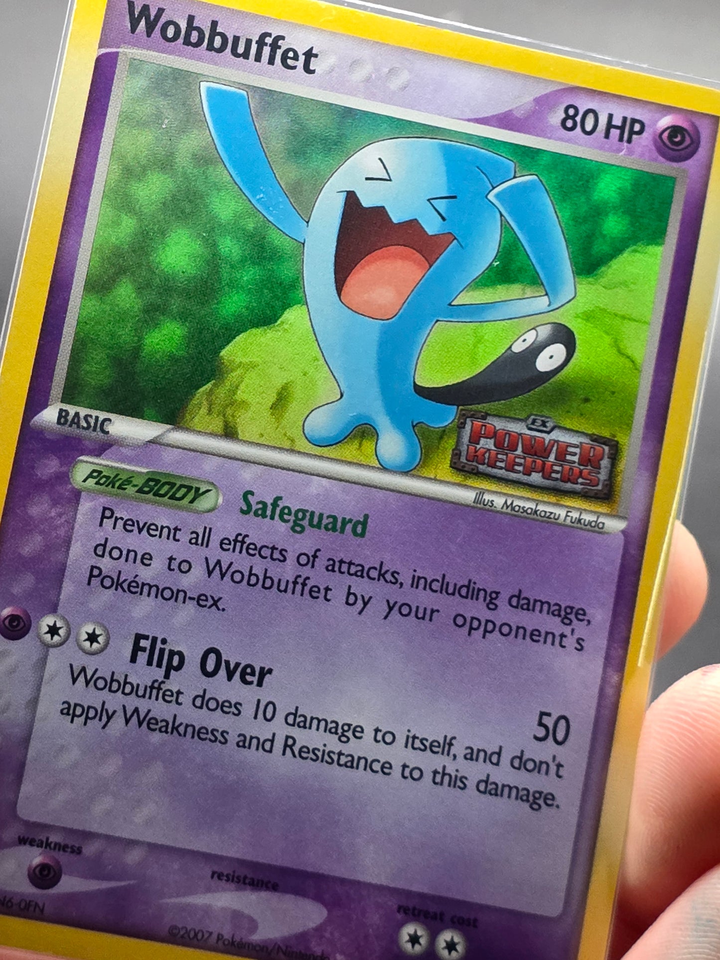 Wobbuffet 24/108 Reverse Holo Rare Stamped Pokémon 2007 EX Power Keepers