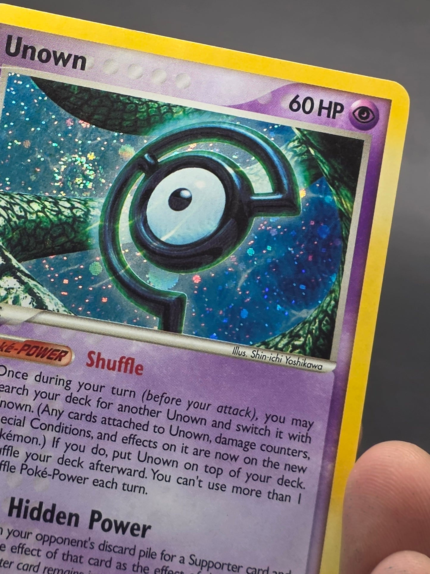 Unown C - C/28 - Pokemon Ex Unseen Forces Holo Card SWIRL LPMP