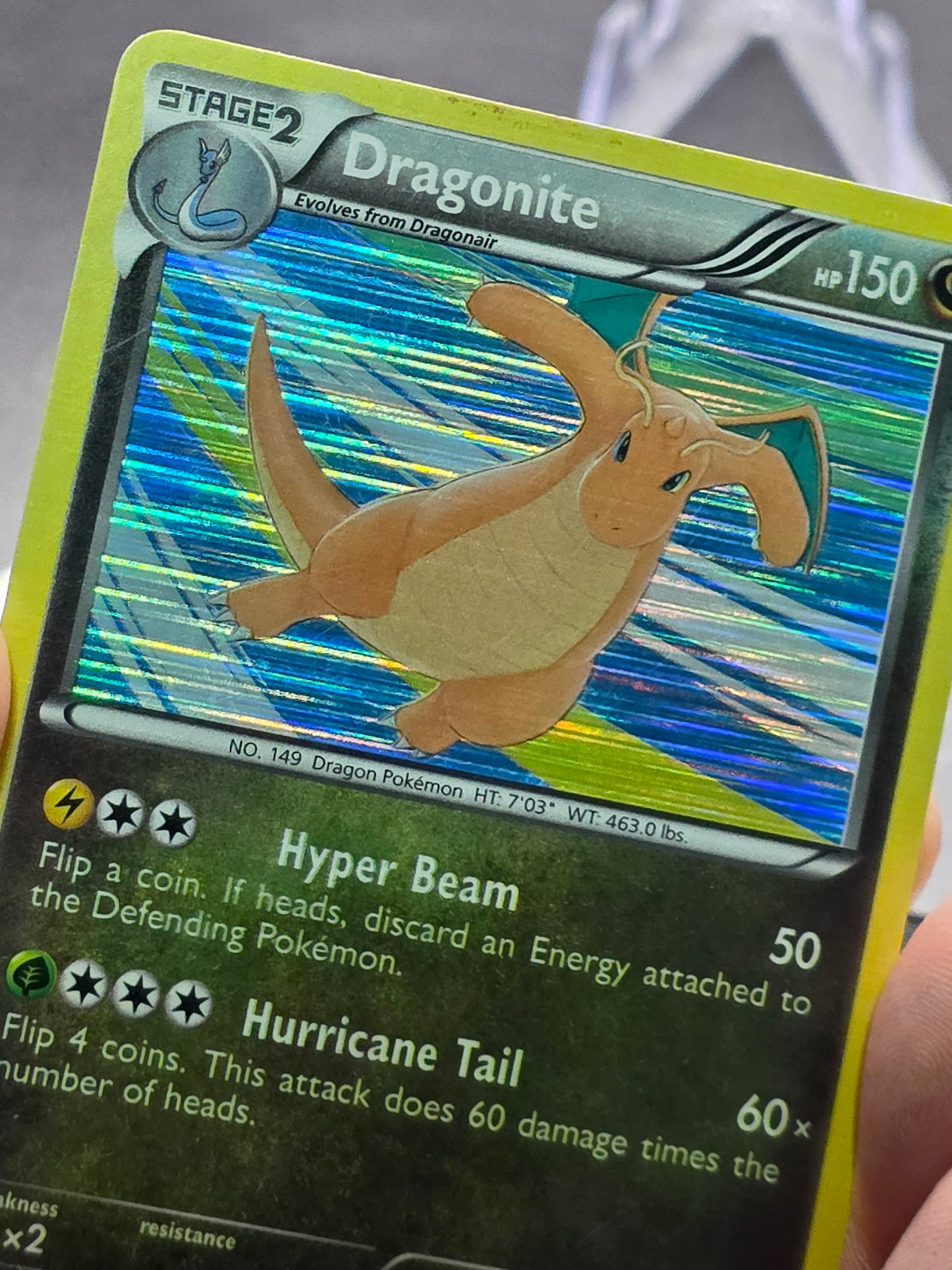 Dragonite - Dragon Vault 5/20 - Holo (PAINT SPLATTER ON BACK)