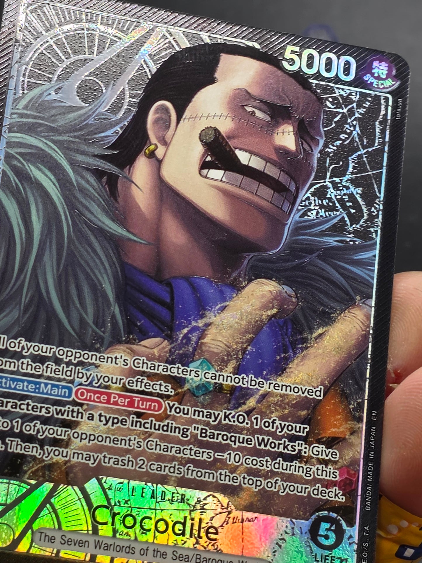 Crocodile - OP14-079 (Alternate Art) OP14-079 The Azure Sea's Seven Foil