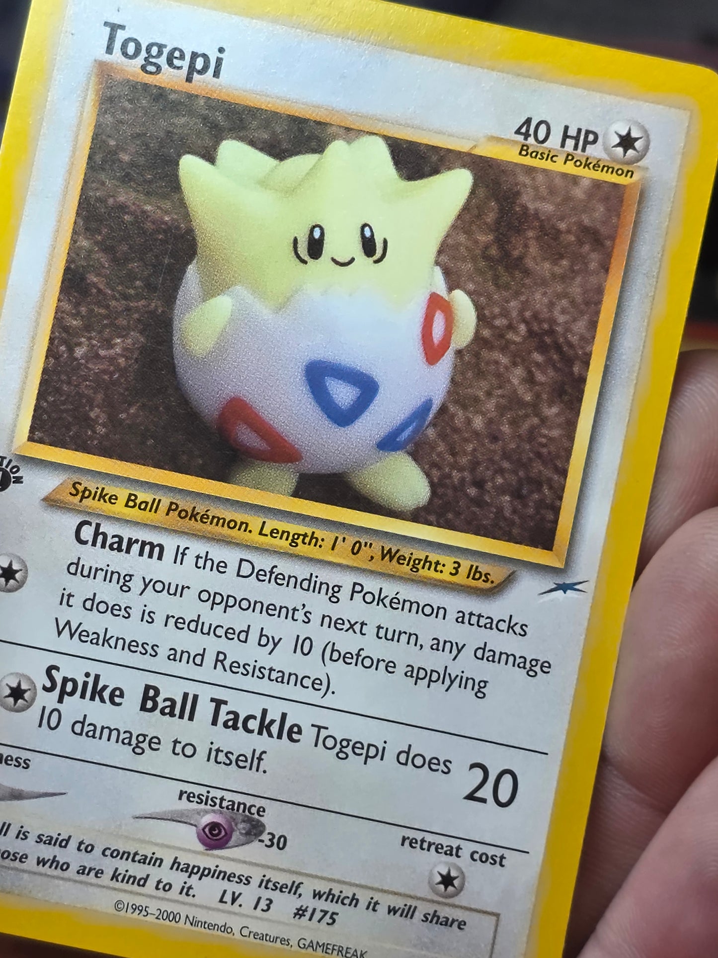 Pokemon Cards: Neo Destiny 1st Edition Uncommon: Togepi 56/105