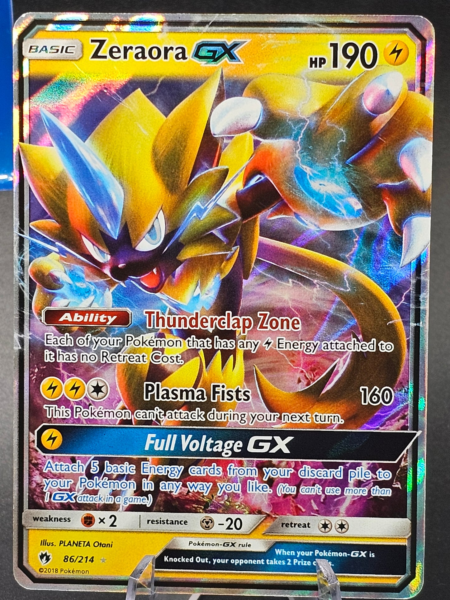 Zeraora GX 86/214 - Ultra Rare - Lost Thunder - *NM