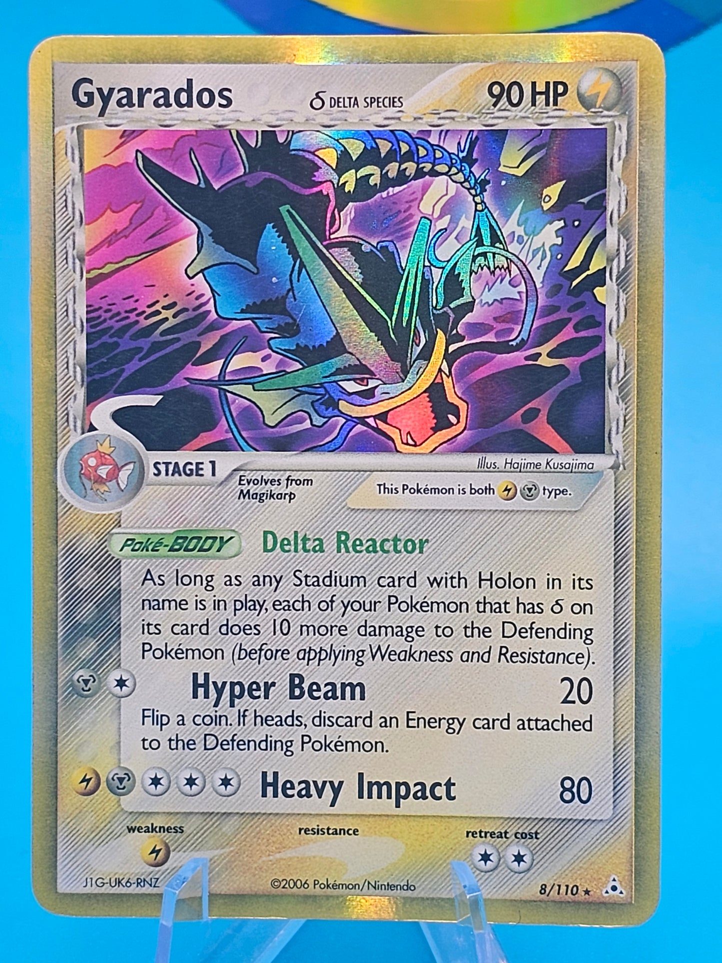 Gyarados (Delta Species) 8/110 Holon Phantoms Holo RARE Pokemon Light Play