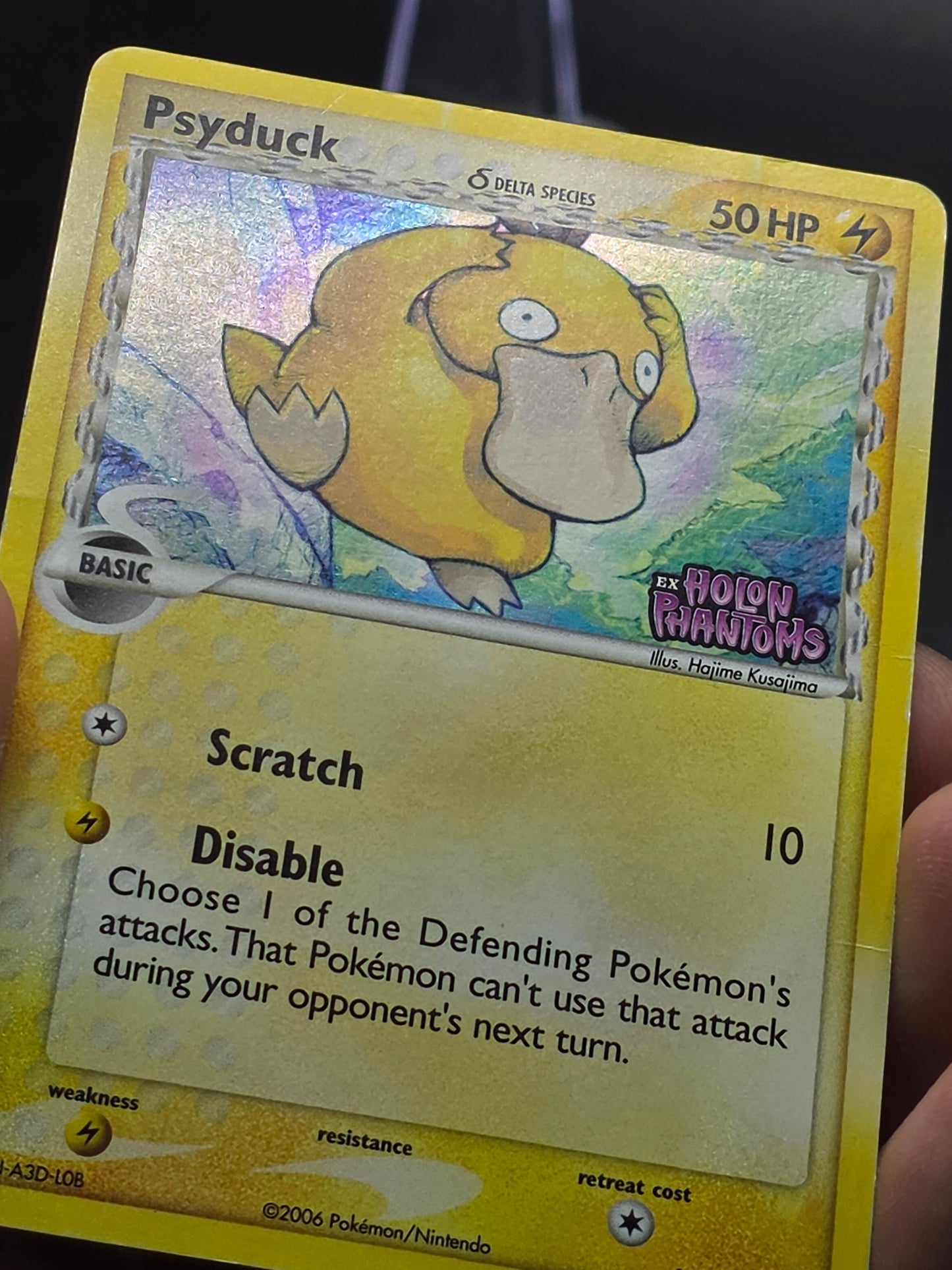 Pokemon Holon Phantoms 81/110 Psyduck (Delta Species) Reverse Holo Stamped LPMP