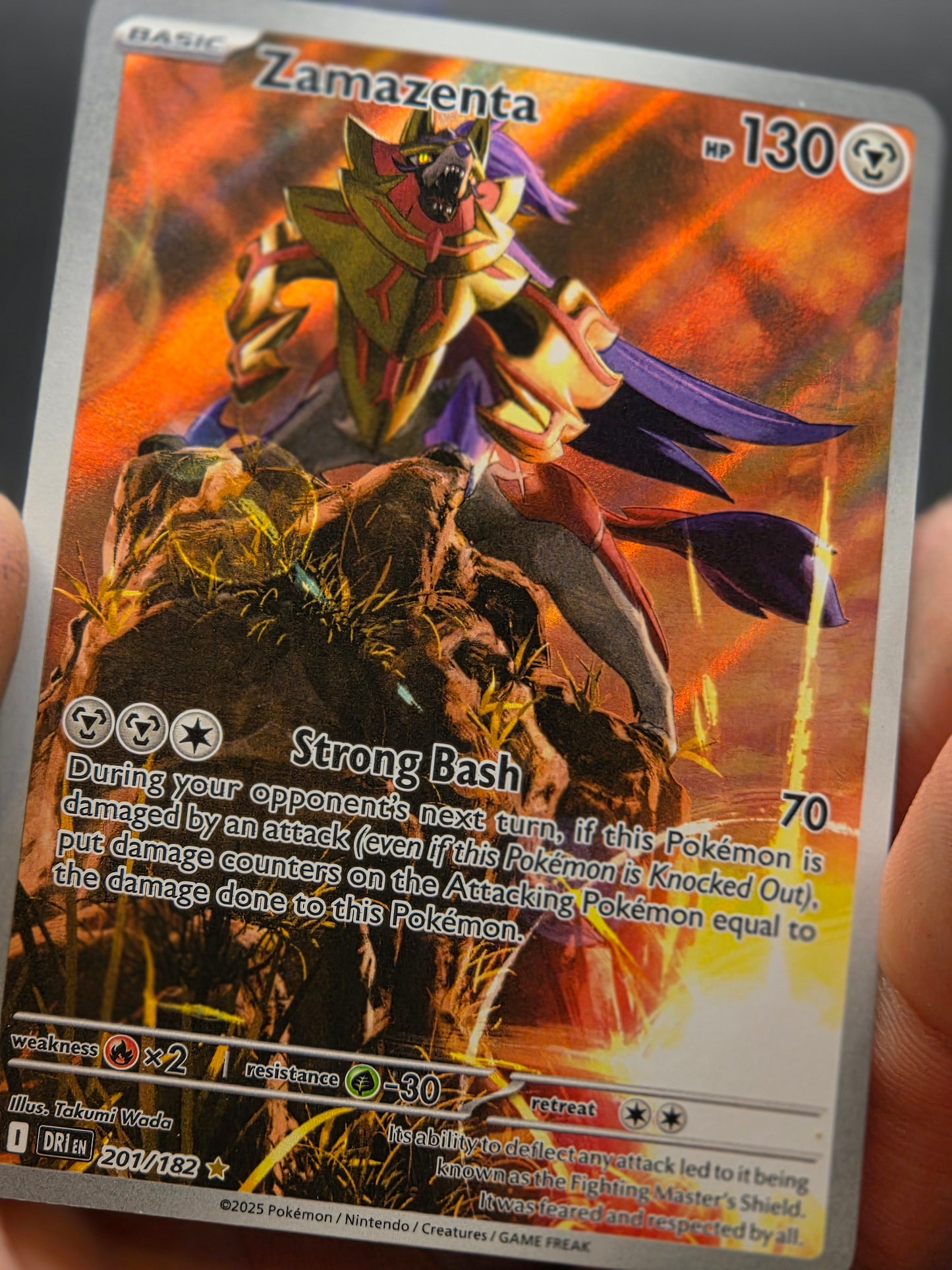 Zamazenta 201/182 Illustration Rare – Pokemon TCG – SV: Destined Rivals - NM