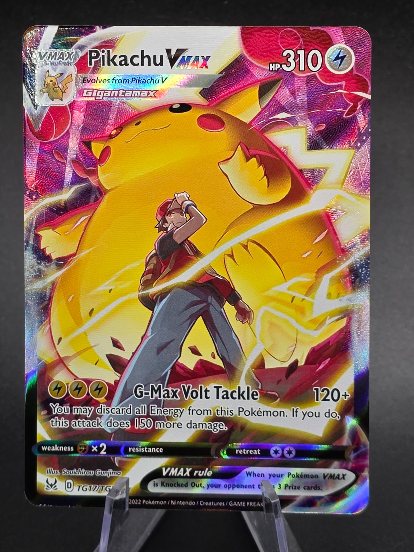 Pikachu VMAX - TG17/TG30 - Lost Origin Trainer Gallery NM/M, English Pokemon Lost TG17/TG30
