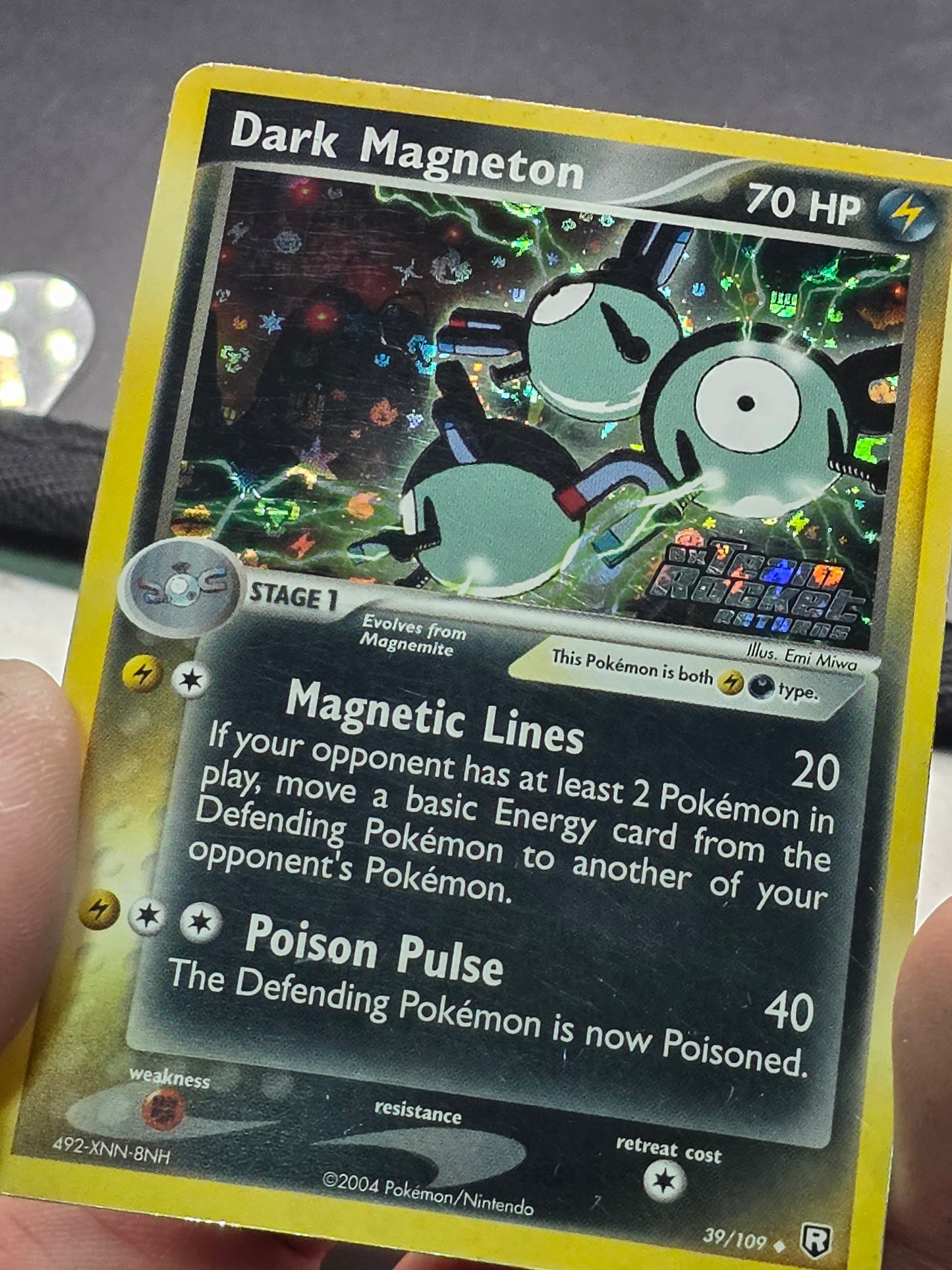 Dark Magneton - 39/109 - Pokemon Ex Team Rocket Returns Reverse Holo LPMP