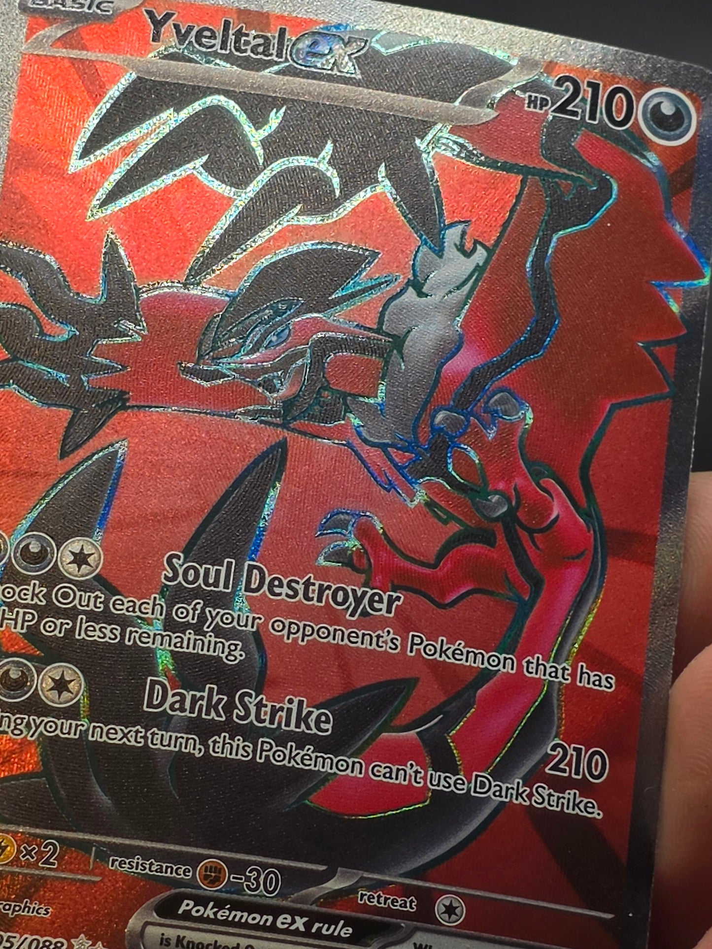 Yveltal ex 105/088 Ultra Rare ME03: Perfect Order Pokemon NM