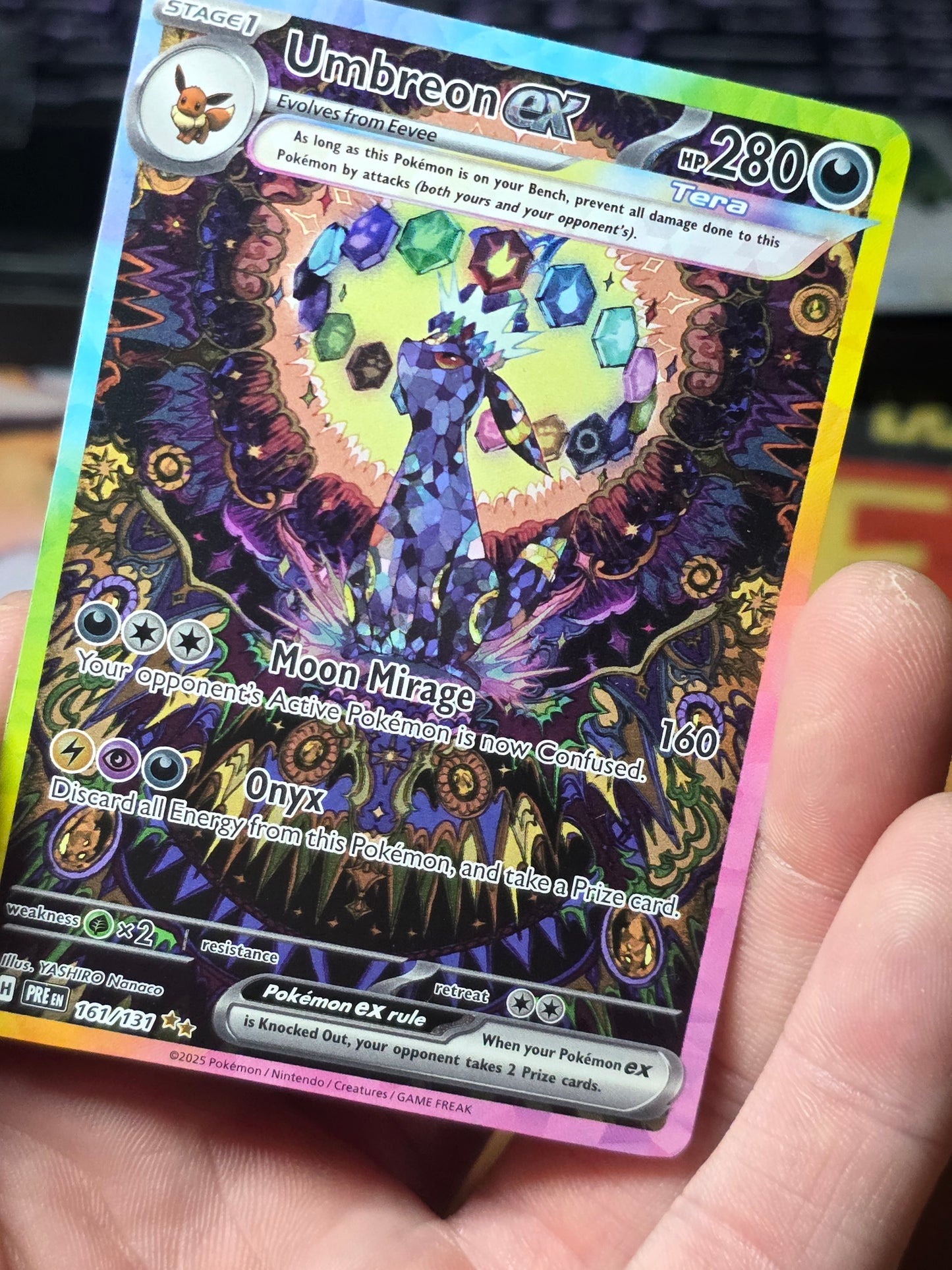 UMBREON SIR GRAIL card Prismatic Evolutions Lp