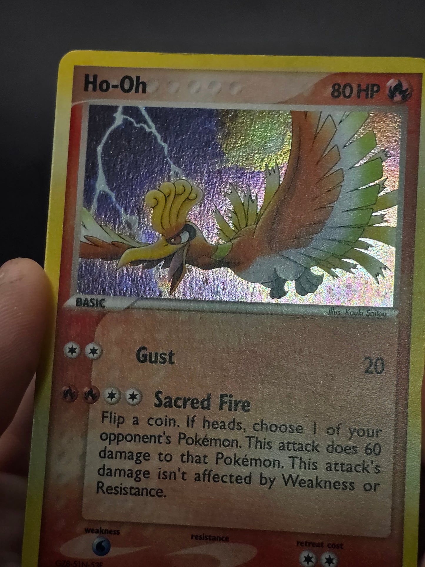 Ho-oh - 27/115 - Pokemon Ex Unseen Forces Holo Card LP