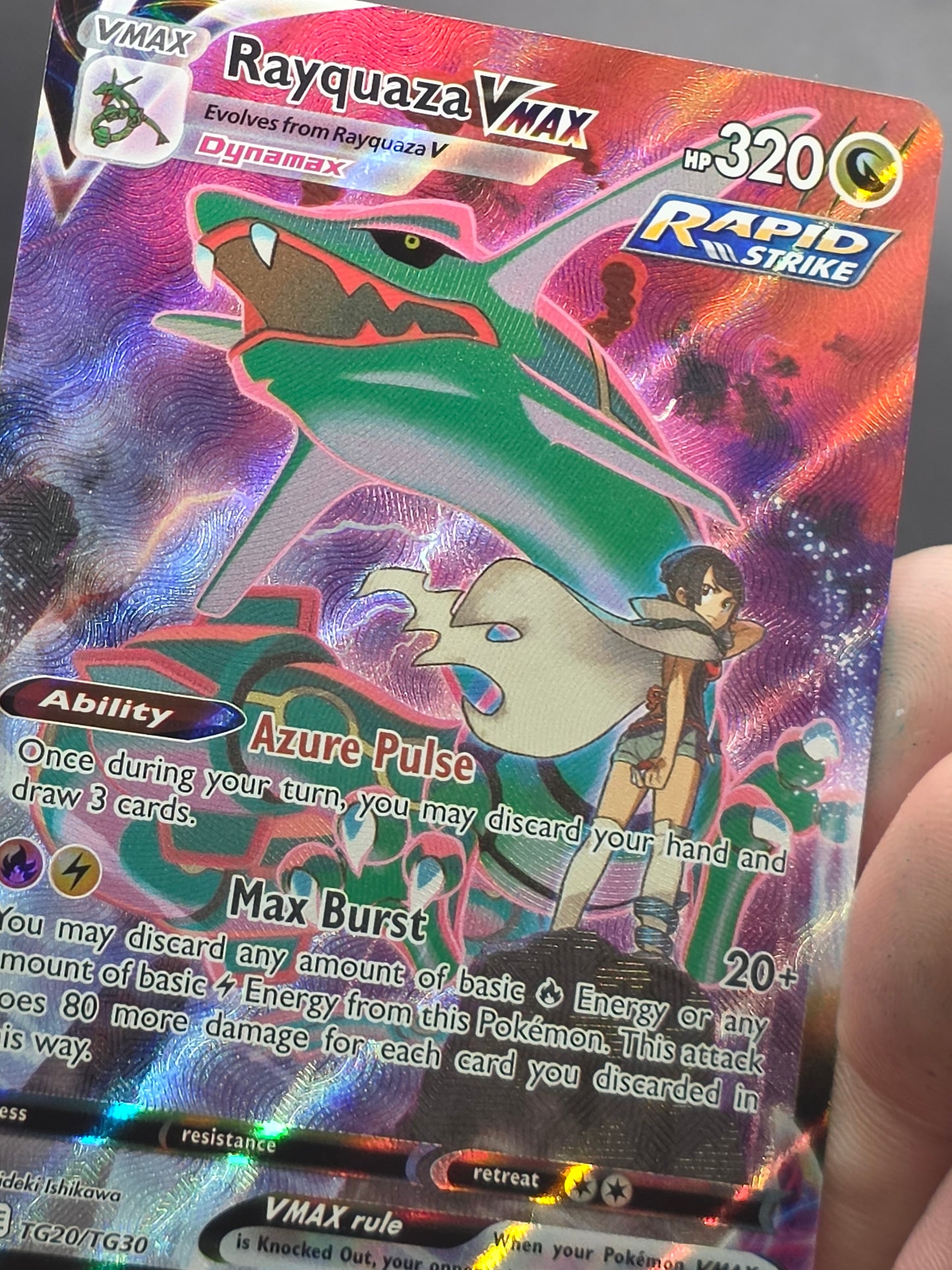 Rayquaza VMAX Silver Tempest Trainer Gallery Full Art #TG20 NM