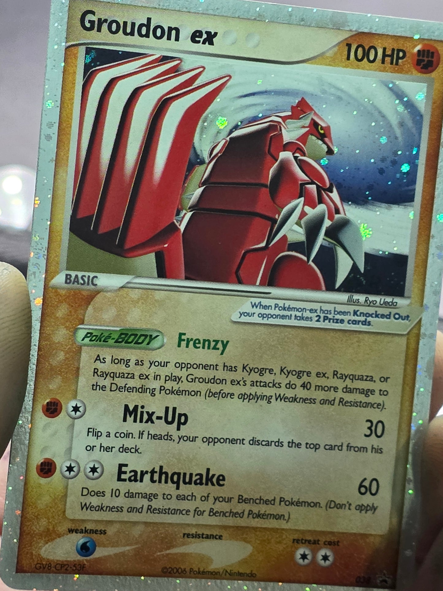 Groudon-EX Nintendo Black Star Promos #38 Holo Ultra Rare Pokémon TCG 2006 LP/MP