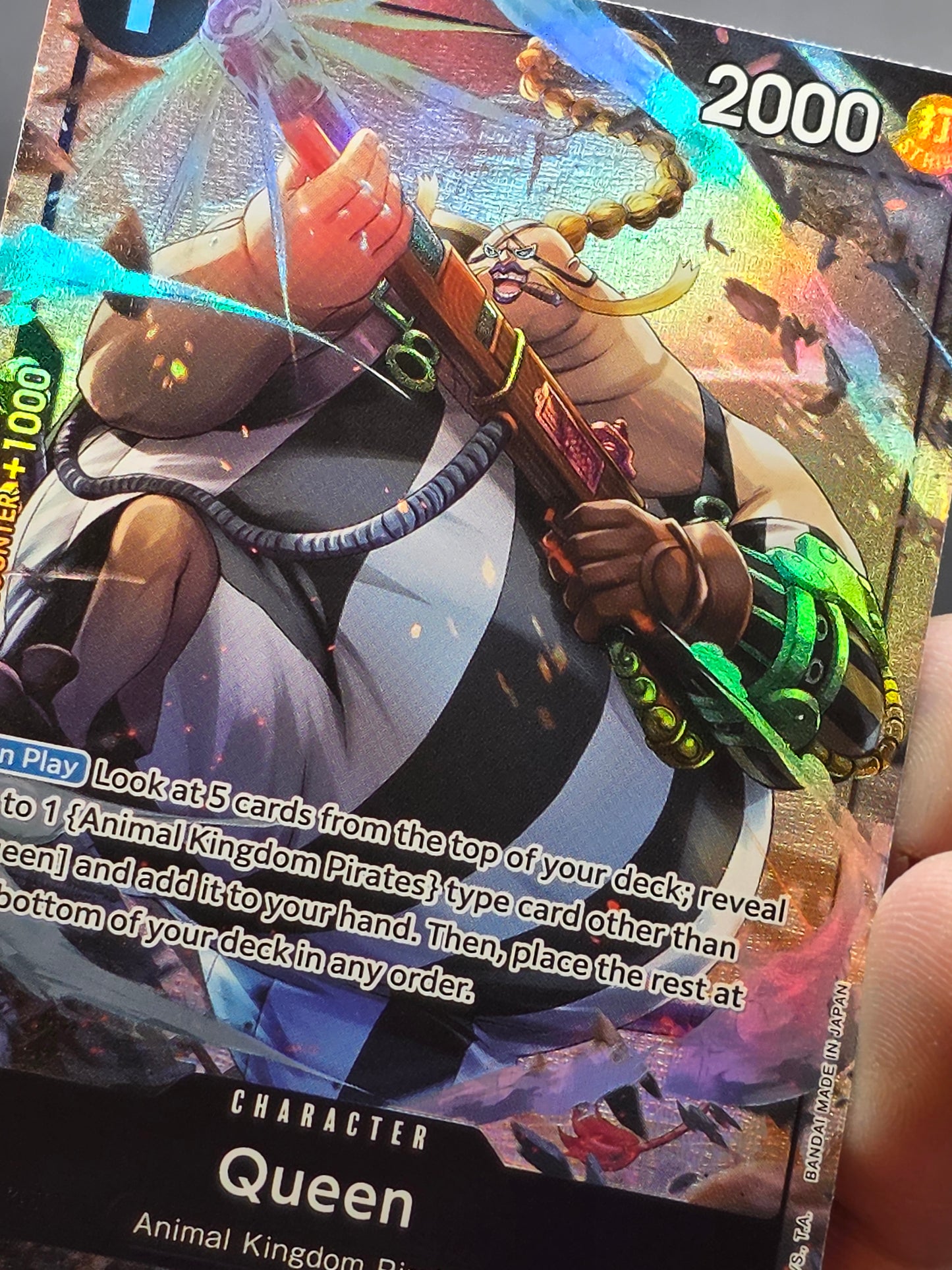 One Piece Card Game Queen (Alt Art) OP08-080 R Two Legends eng Edition
