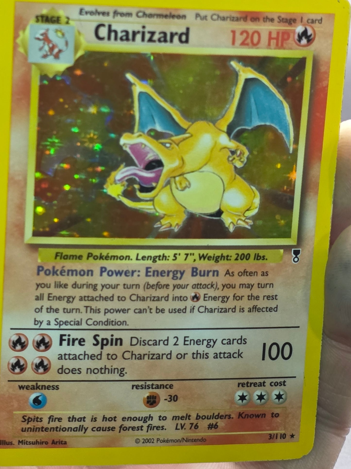 Legendary collection Charizard Rare Holo version 3/110 MP