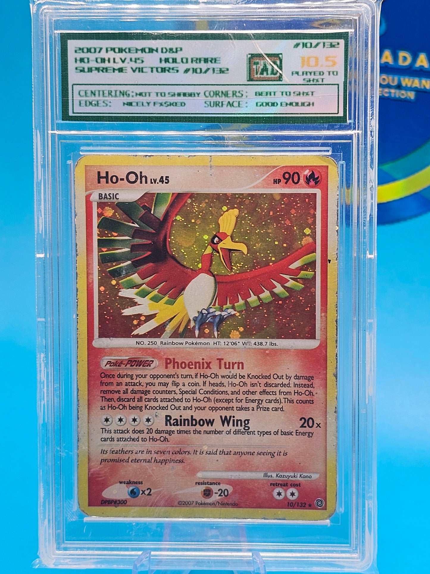 HO-OH HOLO RARE SUPREME VICTORS #10/132 TAD 10.5