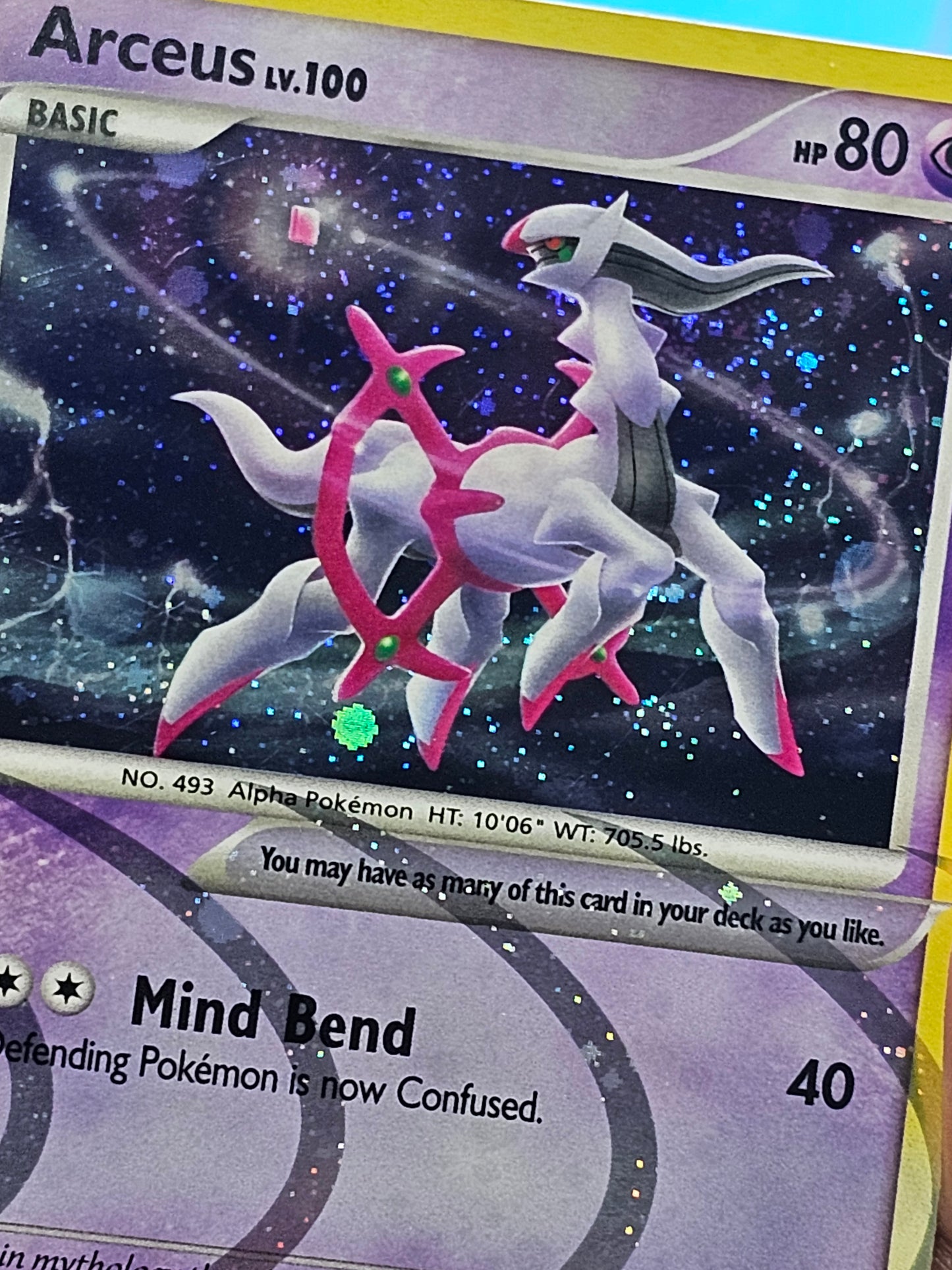 Arceus LV.100 Holo Rare AR7 Arceus Collection 2009 LP
