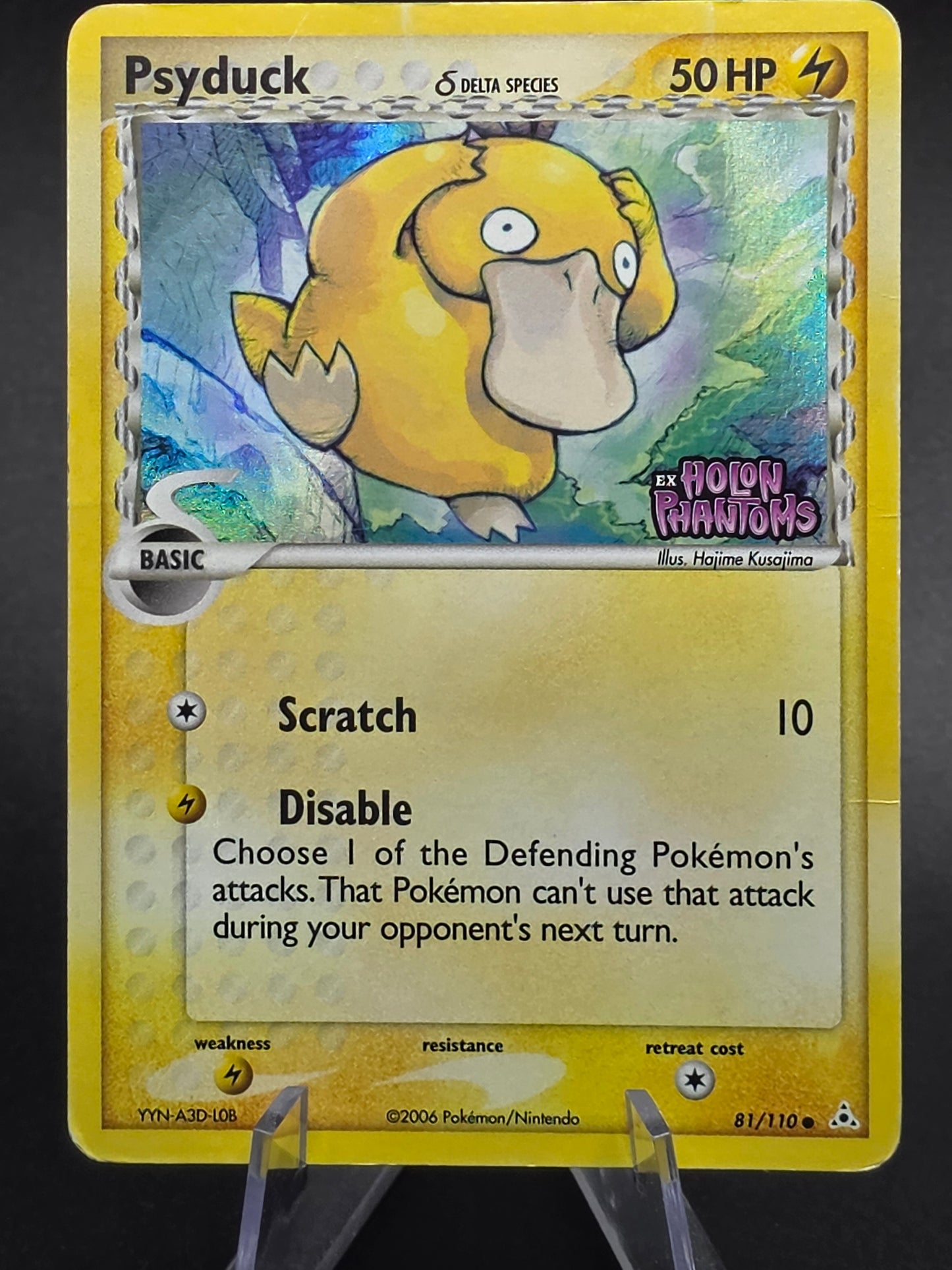 Pokemon Holon Phantoms 81/110 Psyduck (Delta Species) Reverse Holo Stamped LPMP