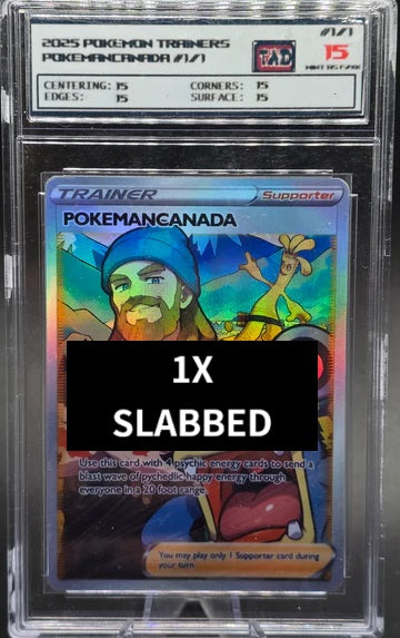 1 CUSTOMIZED HOLO CARD + PUT IN 1 CUSTOMIZED SLAB
