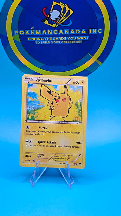 Pikachu Holo Promo 5/12 McDonalds 2013 Rare Pokemon Card LP