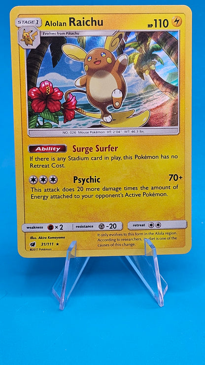 ALOLAN RAICHU #31 crimson invasion NM/M