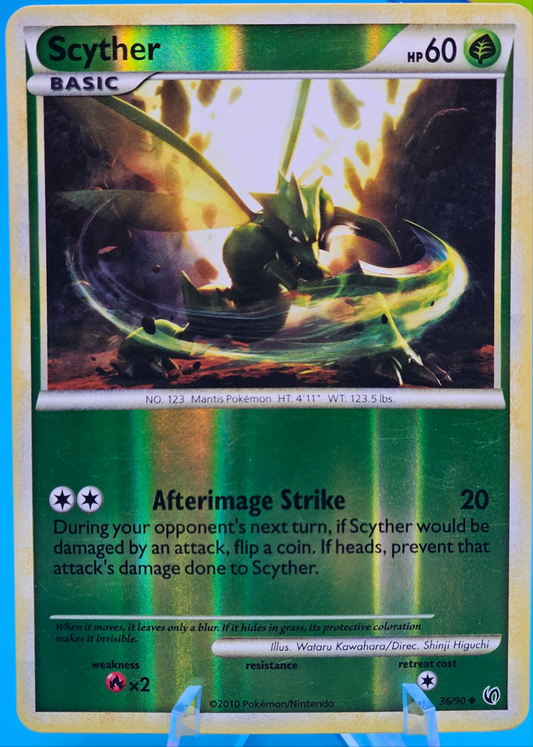 Scyther HS-Undaunted 36/90 Reverse Holo Uncommon RARE 36/90
