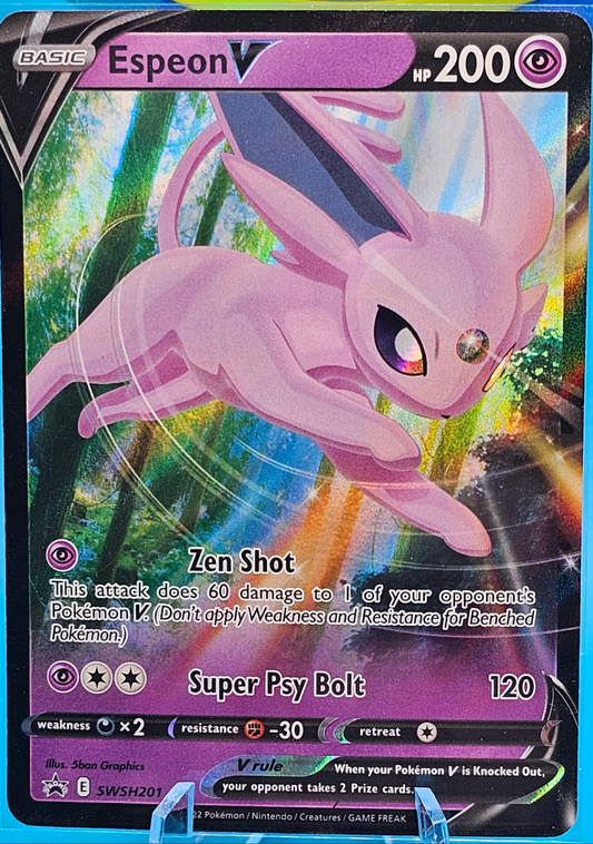 Espeon V SWSH201 Black Star Promo Pokemon Sword & Shield #SWSH201n