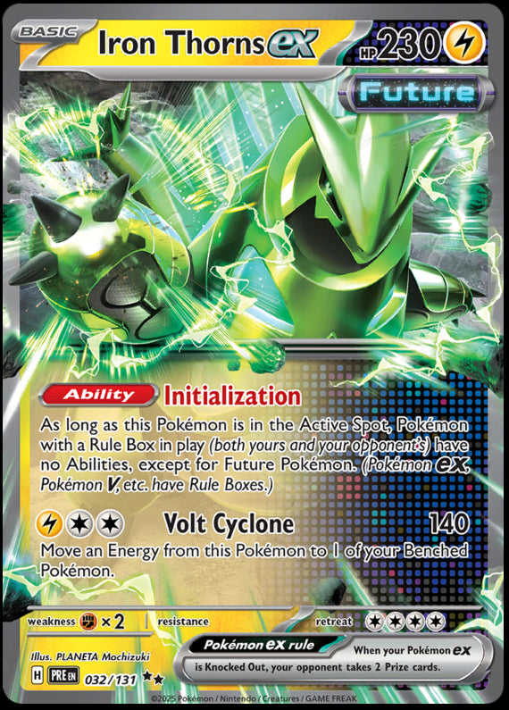 Image of Iron Thorns ex Prismatic Evolutions (PRE) #032