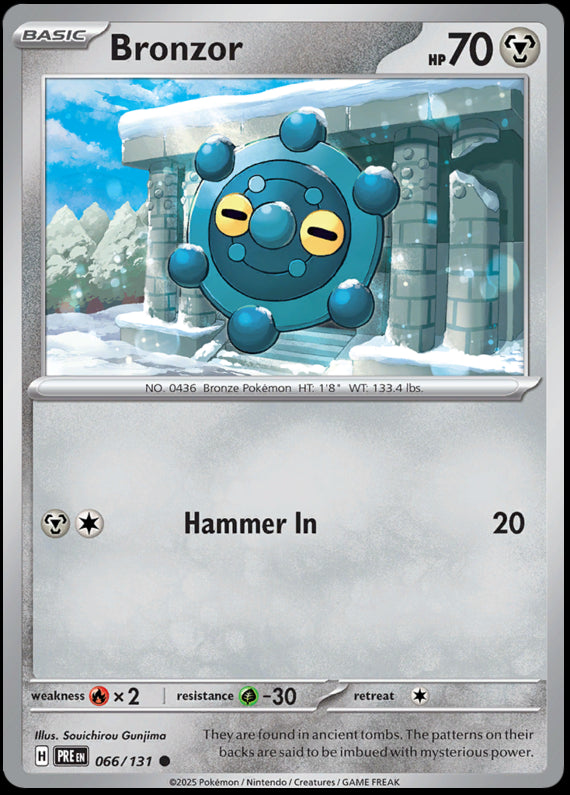 Image of Bronzor Prismatic Evolutions (PRE) #066