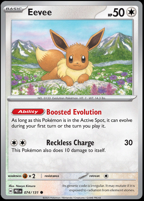 Image of Eevee Prismatic Evolutions (PRE) #074