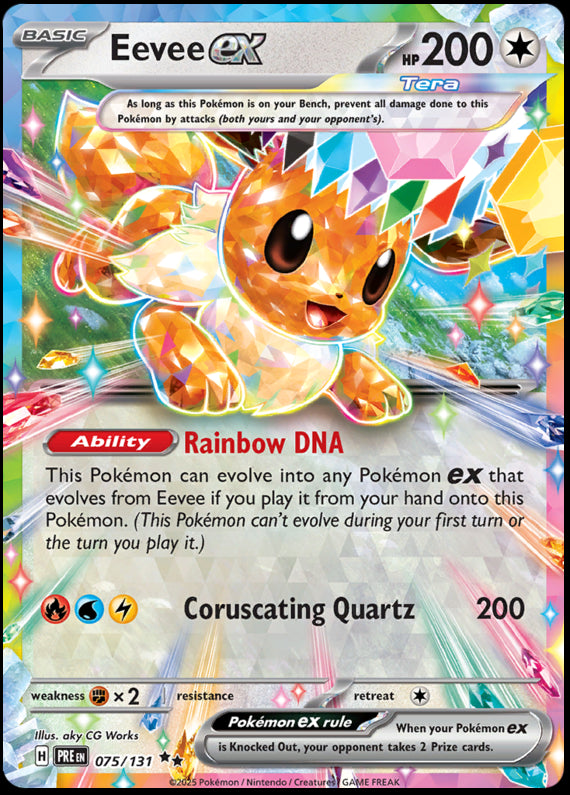 Image of Eevee ex Prismatic Evolutions (PRE) #075