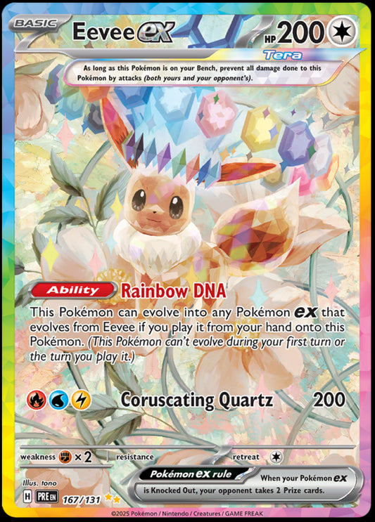 Image of Eevee ex Prismatic Evolutions (PRE) #167