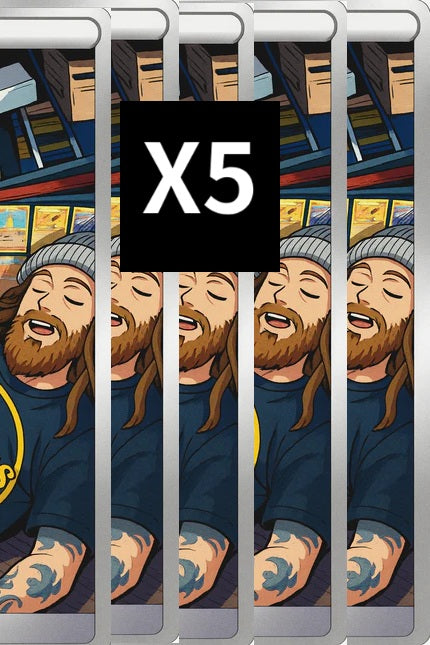 5 CUSTOM CARDS (ALL SAME)