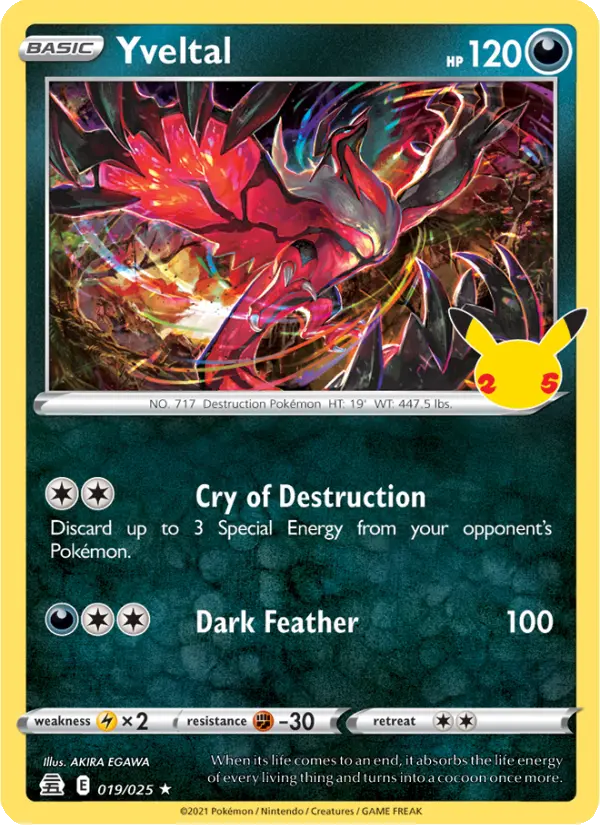 Image of Yveltal Celebrations (CEL) #019