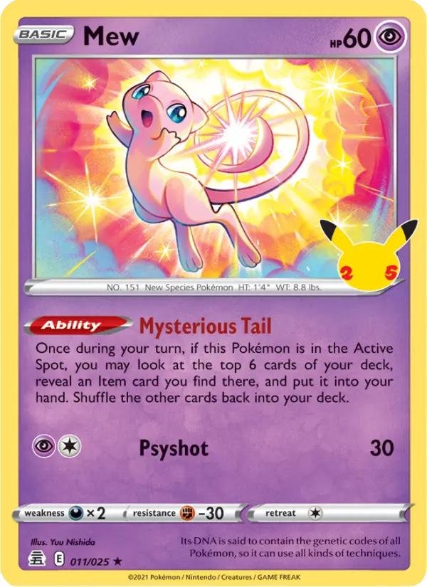 Image of Mew Celebrations (CEL) #011