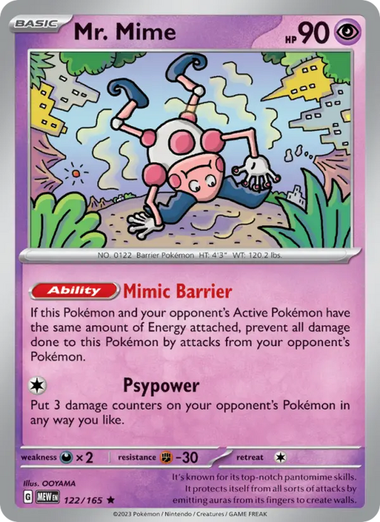 Image of Mr. Mime 151 (MEW) #122