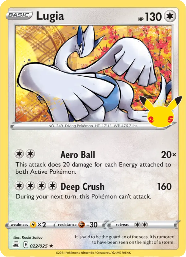 Image of Lugia Celebrations (CEL) #022