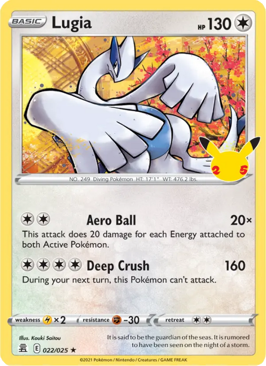 Image of Lugia Celebrations (CEL) #022