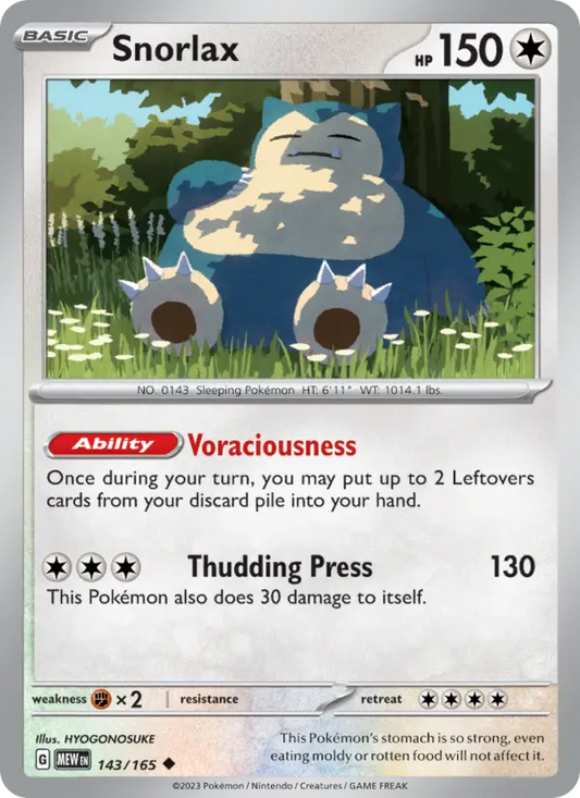 Image of Snorlax 151 (MEW) #143